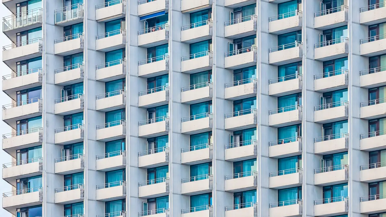 Bloques de viviendas en una ciudad